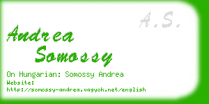 andrea somossy business card